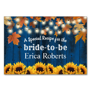 Numeração De Mesa Placa de recebimento   Chá de panela de Marinhos d