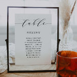 Numeração De Mesa Placa de Recepção de casamento do Número de Tabela<br><div class="desc">Nossa placa de número da mesa é perfeita para agendar os assentos do convidado para cada mesa no seu evento. Este item faz parte da nossa Coleção de Casamentos STERLING S105,  por favor,  procure na nossa loja itens correspondentes.</div>