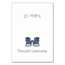 Numeração De Mesa Placa Sentada para Câmaras de Adirondack