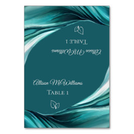 Numeração De Mesa Placas de Casamento-Ícone Vegetariano-Esmeralda Ve