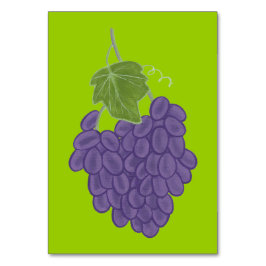 Numeração De Mesa Placas de emblema para ler Uvas Roxas para adultos