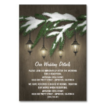 Placas de Invólucro Rustic Evergreen Lantern