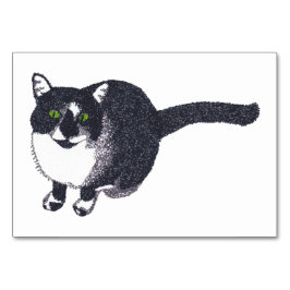 Numeração De Mesa Placas de leitura de gatos Tuxedo para adultos