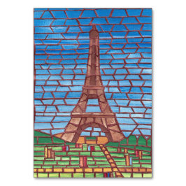 Numeração De Mesa Placas de leitura em torre Mosaico Eiffel para adu