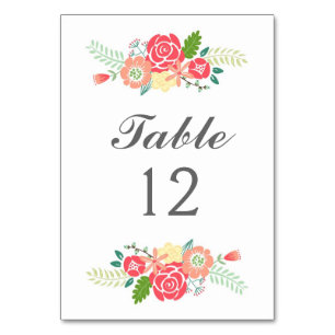 Numeração De Mesa Placas de Mesa com número de tabela simples