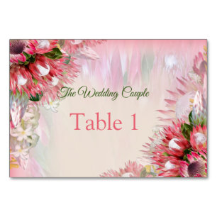 Numeração De Mesa Placas de Mesa Douradas e de Blush da Fuchsia Prot