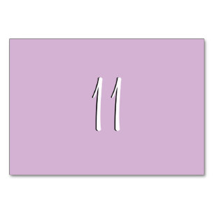 Numeração De Mesa Placas de Mesa roxas claras