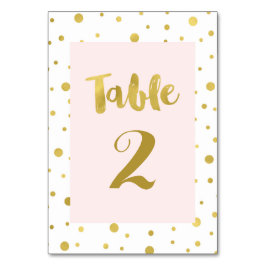 Numeração De Mesa Placas de Número de Tabela de Casamento com Blush