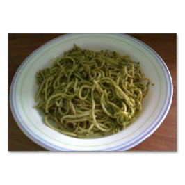 Numeração De Mesa Placas-embutidas para leitura de massas Pesto Basi
