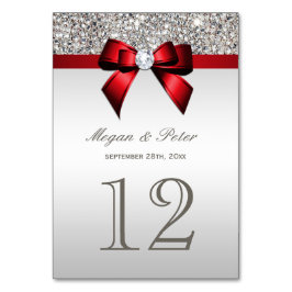 Numeração De Mesa Placas Números de Tabela de Casamento de Arco Verm