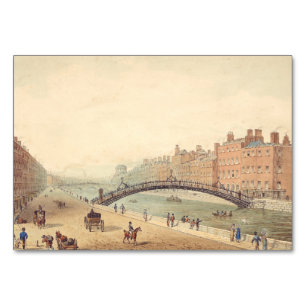 Numeração De Mesa Ponte Liffey em Dublin por Samuel Frederick Brocas