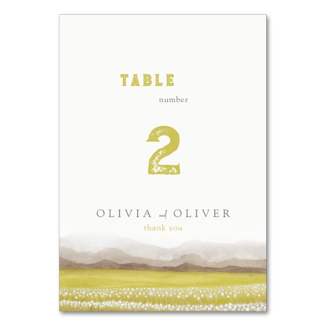 Numeração De Mesa Pradarias no Bloom Wedding (Frente)