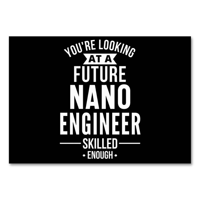 Numeração De Mesa presente de engenheiro NANO (Frente)