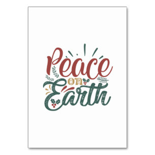 Numeração De Mesa Presente Xmas   Paz Na Terra