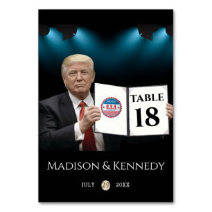 Numeração De Mesa Presidente Trump 🇺 🇸 ✨ Personalidade Patriótica