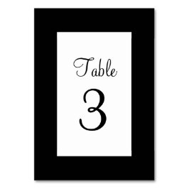 Numeração De Mesa Preto e Branco