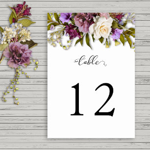 Numeração De Mesa Primavera Floral Rustic Wedding