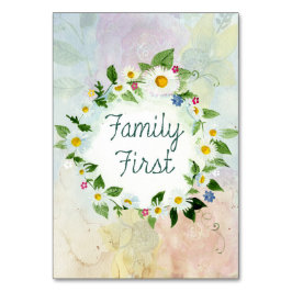 Numeração De Mesa Primeira Citação Inspiradora da Família