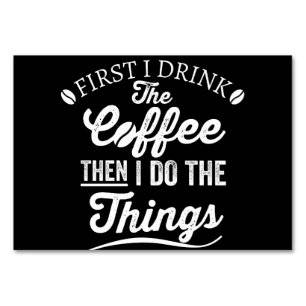 Numeração De Mesa primeiro eu bebo café e depois faço as coisas