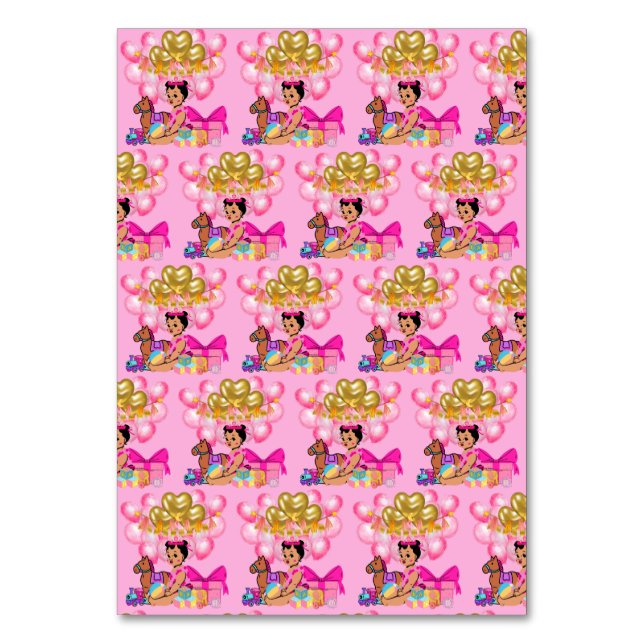 Numeração De Mesa Princesa a Rosa (Frente)