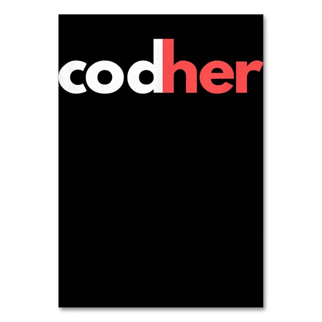 Numeração De Mesa Programadora da Codher Women Stem Engenheiro Amant (Frente)
