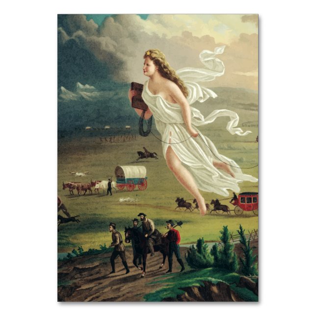 Numeração De Mesa Progresso Americano de John Gast (Frente)