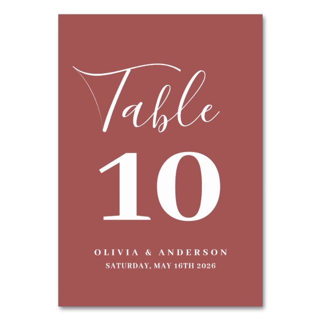 Numeração De Mesa Protea Nativa Aquarela Floral Boho Botânico (Frente)