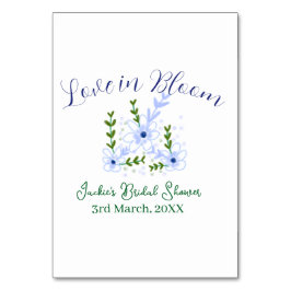 Numeração De Mesa Purple boho love in Bloom bridal shower name retro