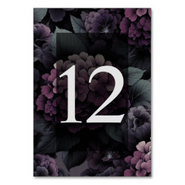 Numeração De Mesa Purple Moody Floral