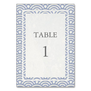 Numeração De Mesa Púrpura Suave + Número da Tabela Seigha Japonesa