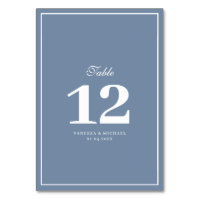 quadro branco poeirento tabela de casamento azul