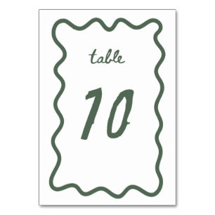 Numeração De Mesa Quadro Número 10