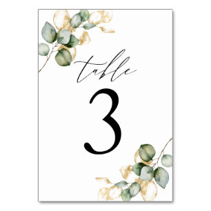 Numeração De Mesa Quadro verde número 3