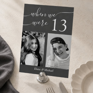 Numeração De Mesa Quando Éramos da Sua Idade Foto Casamento