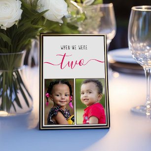 Numeração De Mesa Quando Éramos Duas Crianças Foto Casamento Script 