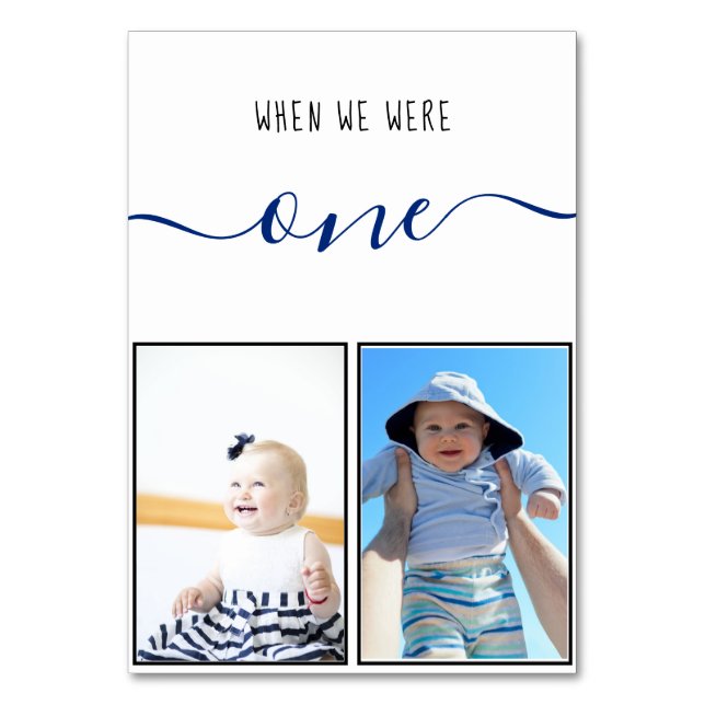 Numeração De Mesa Quando Éramos Um Moderno Casamento Azul De Escrita (Verso)