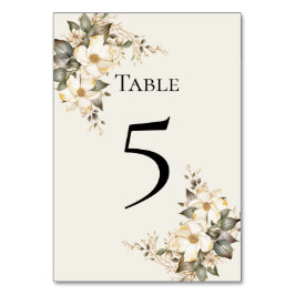 Numeração De Mesa Quinceanera Magnolia Table Number Card
