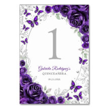 Quinze Anos Floral Prata Roxo