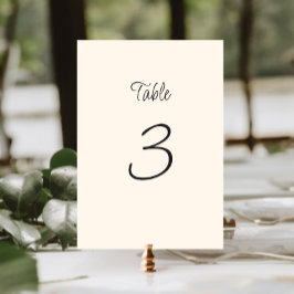 Numeração De Mesa Quirky Handwrite Wedding