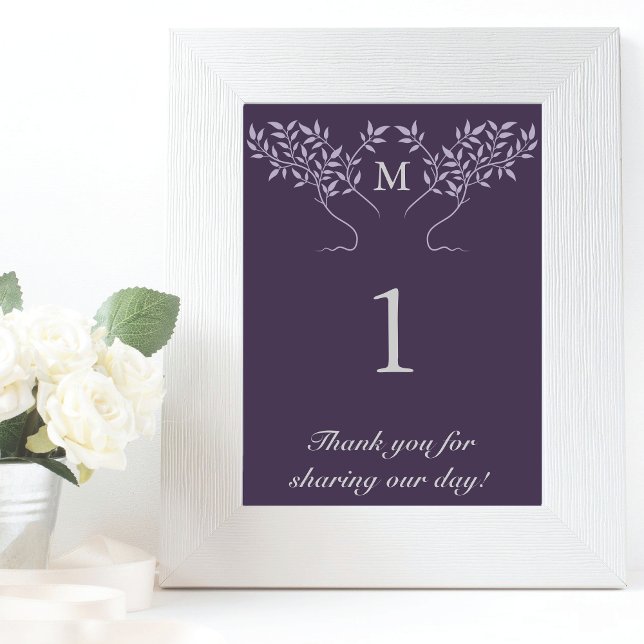 Numeração De Mesa Ramais de Vida na Púrpura de EggPlant (Criador carregado)