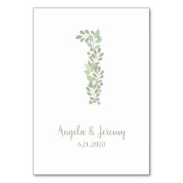 Numeração De Mesa Ramos de Oliva Número 1