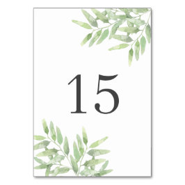 Numeração De Mesa Ramos de oliveira elegantes. Casamento de Verão Bo