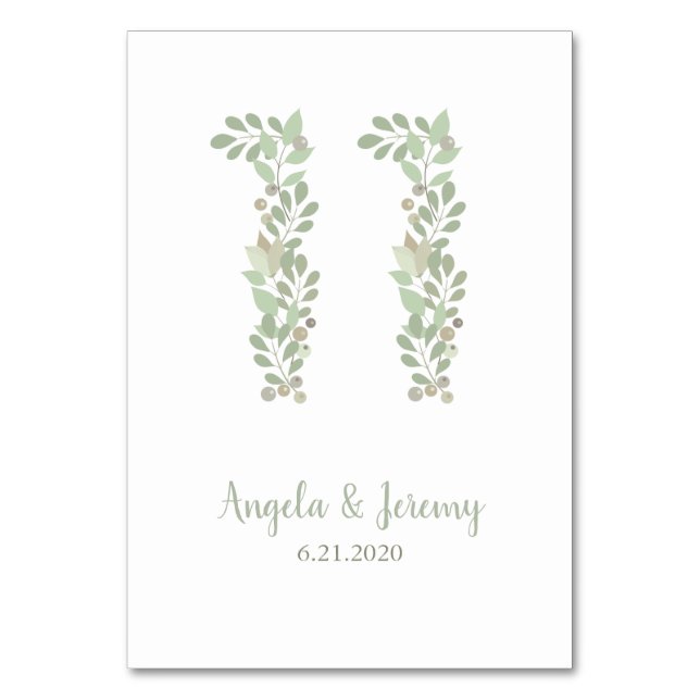 Numeração De Mesa Ramos Olivais Número 11 (Frente)