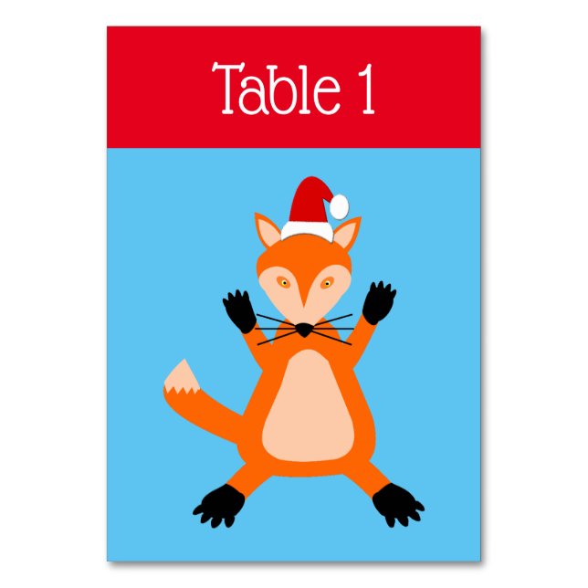 Numeração De Mesa Rapariga de Natal Fofa Personalizada (Frente)