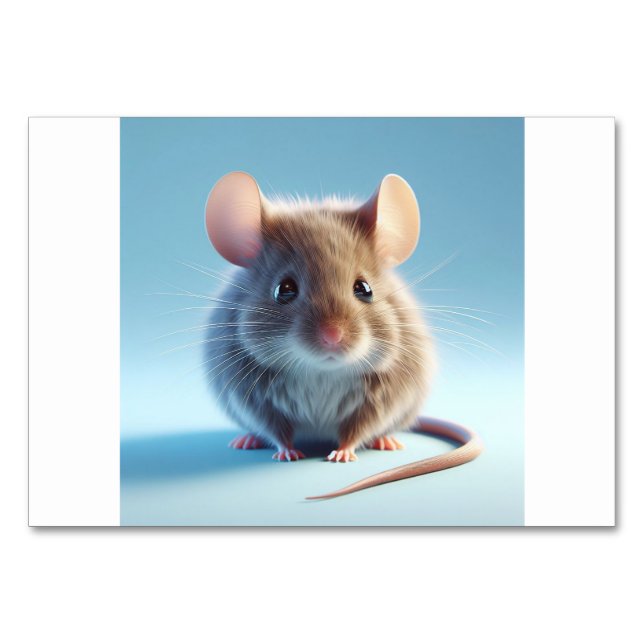 Numeração De Mesa Rato (鼠 / ね ず み - Placas Flash Japonesas (Frente)