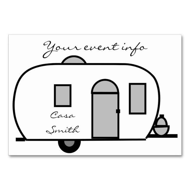 Numeração De Mesa Reboque de viagem arredondado Thunder_Cove (Frente)