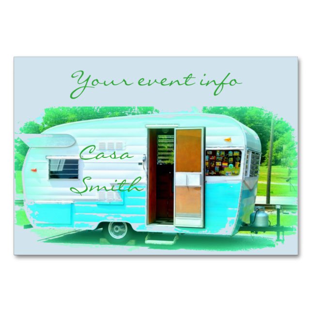 Numeração De Mesa Reboque viagem clássico Thunder_Cove (Frente)