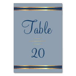 Numeração De Mesa Receita Azul de Charm Dusty do Sul