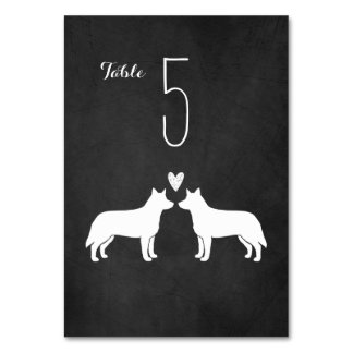 Numeração De Mesa Recepção de casamento de Cães de Bovinos Australia
