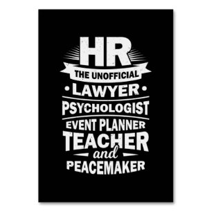 Numeração De Mesa Recursos humanos orgulhosos